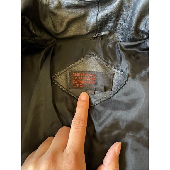 Vintage 80s balloon sleeve leather jacket size small - Picture 6 of 7